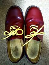 【Dr.MARTENS】ドクターマーチン 英国製 VINTAGE 1461Z 3ホールシューズ UK10 (29cm ) イングランド製 OXBLOOD 初期型復刻_画像5