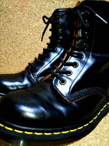 【Dr.MARTENS】ドクターマーチン 英国製 1460Z VINTAGEモデル 8ホールブーツ UK7 (26cm ) イングランド製 BLACK 初期型復刻【良品】