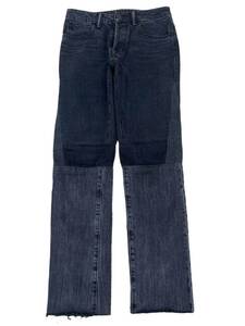 Helmut Lang denim docking puch work pants damage crash black 