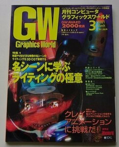 Graphics World　月刊コンピュータグラフィックスワールド　2001年3月号　特集：名シーンに学ぶライティングの極意他