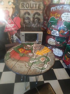 RAT FINK ガレージテーブル インダストリアルテーブル アメリカン家具 #アメリカンヴィンテージ部屋 #ラットフィンク #BASE アメリカン雑貨