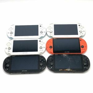 【まとめ】PS Vita 6台セット 本体のみ ジャンク PCH-2000 ライトブルー、ホワイト、ネオンオレンジ、他 PlayStation Vita SONY
