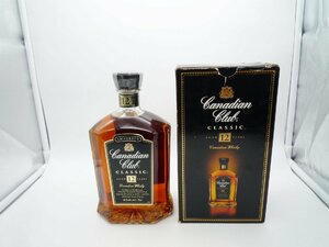 ★【未開封】 Canadian Club Classic カナディアン クラブ クラシック 12年 ウイスキー 750ml 40% 箱付き★/H