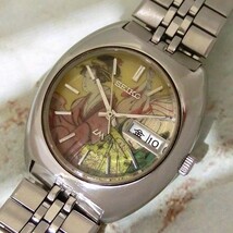 セイコー 浮世絵文字盤 ロードマチック SEIKO LM 自動巻き 機械式 5606-6000 動作確認済_画像1