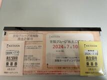 【送料無料】京阪株主優待乗車券7枚+グループ優待券ひらかたパーク_画像1