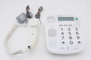  sharp digital cordless telephone machine cordless handset 1 pcs attaching JD-V35CL white (2025754