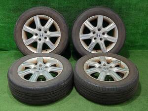 HONDA ホンダ 純正AW 16x6J OFF50 PCD114.3 5H YOKOHAMA ヨコハマ BluEarth RV-02 205/60R16 売切!!