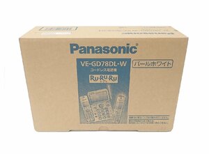 Panasonic/パナソニック コードレス電話機 子機1台付き VE-GD78DL-W(パールホワイト) 新品