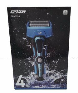 IZUMI/イズミ お風呂剃り対応・丸洗いOK 4枚刃 充電シェーバー IZF-V750-A 新品