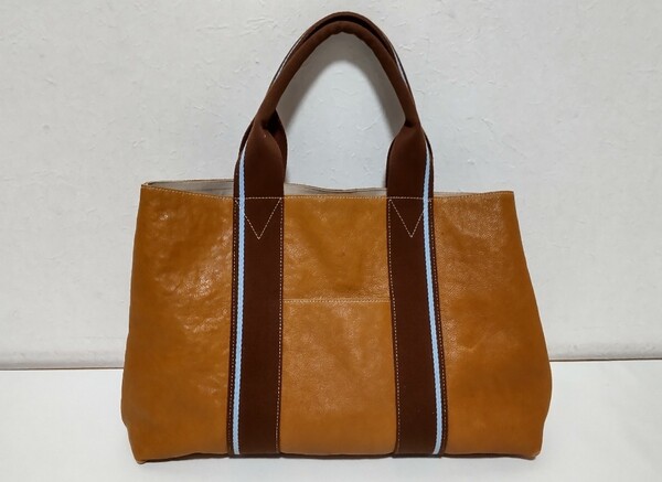 OKPTA トートバッグ 本革 茶色 日本製 28×40×10cm(縦×横×幅)