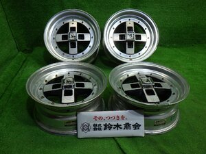 中古 14インチ 14×6J 4穴 エンケイ アパッチ 社外 アルミホイール 4本セット PCD114.3 当時物 希少品 AE86 71 マークⅡ ジャンク品