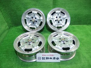 中古 15インチ 15×6J 5穴 スピードマスター ムーンアイズ 社外 アルミホイール 4本セット 希少 ビートル PTクルーザーなど