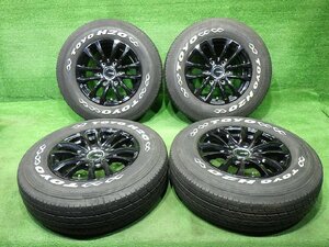 ヨコハマ H20 夏 195/80R15 107/105L LT 社外 アルミ 15×6J タイヤホイール 4本セット ホワイトレター 200系ハイエースなど