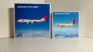 1/400 herpa ヘルパ JAL JAPAN AIRLINES 日本航空 BOEING 747-400 / 737-800 2機セット