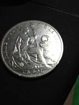 南米ペルー銀貨　1ソル銀貨（ＵＮＳＯＬ）　1935年　未使用品　ペーパーホルダー入り_画像4