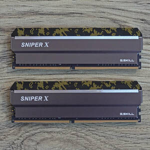  G.SKILL SNIPER X F4-3200C16D-16GSXKB (DDR4-3200 8GB) 2枚