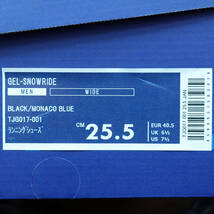アシックス ASICS TJG017 BLACK / MONACO BLUE GEL-SNOWRIDE 25.5cm　新品_画像4