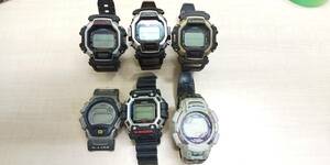 CASIO G-SHOCK おまとめ6本 DW-8300 8120 8150 8140 004 GW-300 カシオ ジーショック 汚れ ねっとり 欠け あり ジャンク品