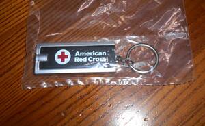 未開封非売品☆米軍基地所属アメリカ赤十字 American Red Cross の携帯ミニライトキーホルダー