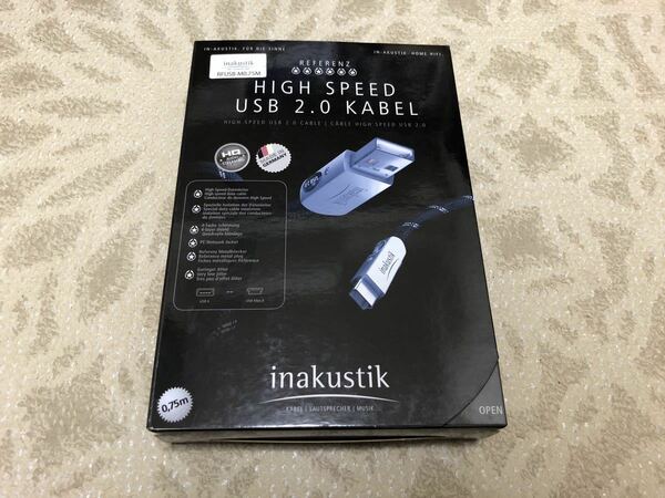 期間限定価格！ 未開封 inakustik RFUSB-M0.75M USBケーブル 75cm USB A-miniB 未使用 ユキム unopened new インアクースティック 送料無料