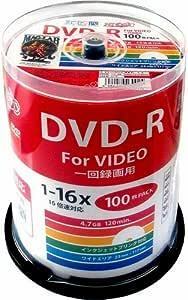 MAG-LAB HI-DISC 録画用DVD-R HDDR12JCP100 (CPRM対応/16倍速/100枚