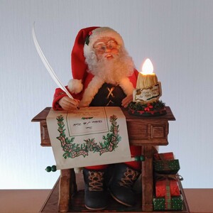 サンタクロース クリスマス 動く人形/メロディー 照明/ランプ インテリア Xmas christmas オブジェ 置物 43.5cm 中古 送料無料 即決