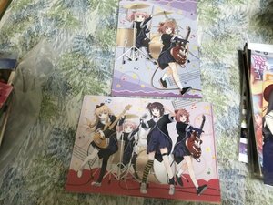 232クリアファイル　ゆるゆり　 ローソンHMV限定　2枚セット　バンド　赤座あかり、歳納京子、船見結衣、吉川ちなつ