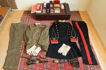 【正月特別出品】 大日本帝国 大礼服　軍服 勲七等 勲章 肩章 他　色々まとめて 一式　旧日本軍 陸軍 少尉 上下セット 検) 戦前 徽章 明治_画像1