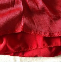 クリスマス ドレス パーティー 結婚式 体型カバー ワンピース マタニティ 2XL 3L 大きなサイズ 赤 レッド 衣装 発表会 コーラス ピアノ_画像7