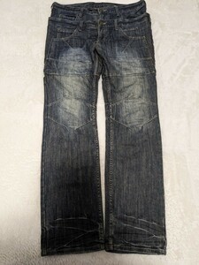 PPFM 和柄 希少 ジーンズ デニム パンツ ダメージ 正規品 35-09PK6C USED