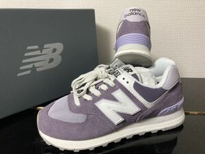 新品未使用品24.5cmニューバランス（newbalance）レディーススニーカーU574FPG紫パープルWL574ML574好きにも