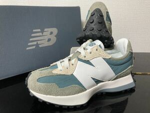 新品未使用品23cmニューバランス（newbalance）レディーススニーカーMS327CRグリーングレーWS327好きにも