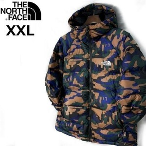 1円～!売切!【正規新品】THE NORTH FACE PRINTED HYDRENALITE HOODIE ダウンジャケット US限定 最新モデル(XXL)茶 黒 迷彩柄 190122-130