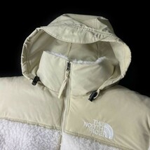 1円～!売切!【正規新品】THE NORTH FACE SHERPA NUPTSE JACKET ダウンジャケット ヌプシ モコモコ シェルパフリース 防寒(M)白 190122-175_画像4