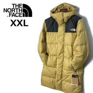 1円～!売切!【正規新品】THE NORTH FACE◆HYDRENALITE DOWN MID ダウンジャケット パーカー US限定 軽量 ミドル丈(XXL)ベージュ 190122-150