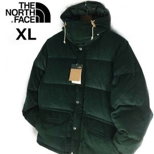 1円～!売切!【正規新品】THE NORTH FACE SIERRA DOWN CORDUROY PARKA コーデュロイ ダウンジャケット US限定 アウトドア(XL)緑 190122-140