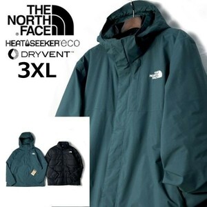 1円～!売切!【正規新品】THE NORTH FACE◆LONEPEAK TRICLIMATE 2 JACKET マウンテンジャケット×中綿ジャケット 3WAY US(3XL)緑 190122-130