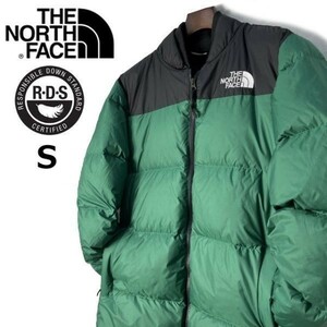 1円～!売切!【正規新品】】THE NORTH FACE NRDC JACKET ダウンジャケット US限定 RDS 撥水 700フィル アウトドア ロゴ(S)緑 黒 190122-130