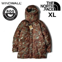 1円～!売切!【正規新品】THE NORTH FACE PRINTED 77 BROOKS RANGE JACKET ブルックス レンジ パーカー ダウン(XL)茶 迷彩柄 190122-160_画像3