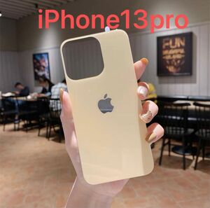 iphone 13pro バックガラスフィルム　背面フィルム(ゴールド)