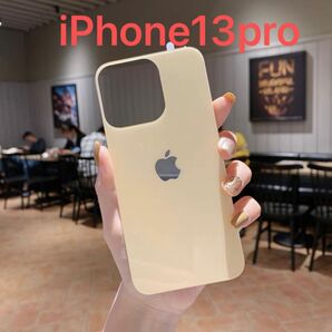 iphone 13pro バックガラスフィルム　背面フィルム(ゴールド)