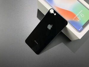 iPhone 8バックガラスフィルム 背面フィルム 黑