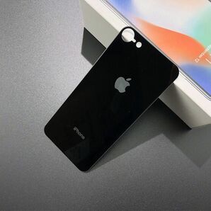 iPhone 8バックガラスフィルム 背面フィルム 黑