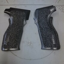 東京マルイ ガスブロ Sig Saure P226 E2 グリップ パネル SAI 風 ステッピング 加工 品 中古ベース ( シグ GBB _画像1