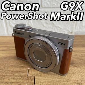 Canon キャノン PowerShot G9 X Mark II パワーショット マーク デジタルカメラ 小型 高性能 高画質 シルバー 銀色 軽量 コンパクト