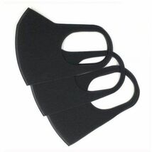 送料無料 3枚セット 立体 黒マスク 3枚入り pm2.5 花粉 ブラックマスク ファッション おしゃれ 繰り返し使用可 水洗い 小顔_画像8