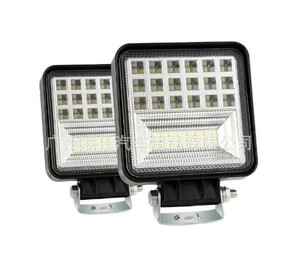 LED ワークライト 126w 2個 バックランプ 作業灯 車幅灯 路肩灯 投光器 補助灯 12v24v スポットライト フォグランプ 重機 トラック ダンプ