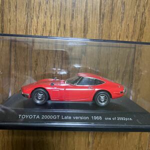 エブロ 1/43 トヨタ2000GT レッド 