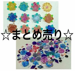 handmade･まとめ売り／カボション 薔薇 レジンアクセサリーアクセサリーパーツ