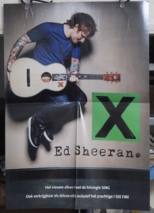 エド・シーラン ED SHEERAN - X /ポスター!!